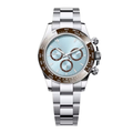 Pale Blue Centre Watch - Brown Outer Ring