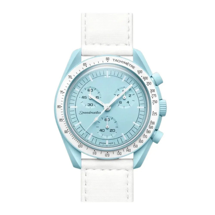 Pale Accent Watch - Light Blue Face
