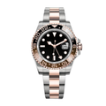 Brown Border Watch - Black Dial & Rose-Tone Mix