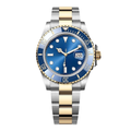 Blue Warmth Watch - Two-Tone Metal Bracelet