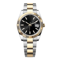 White Warm Watch - Two-Tone Bracelet & Ridged Ring