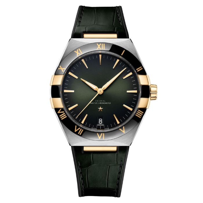 Green Warmth Watch - Gold-Tone Details