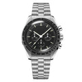 Dark Contrast Watch - Black Multi-Section Dial