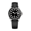 Dark Surface Watch - Matte Ring & Flexible Strap