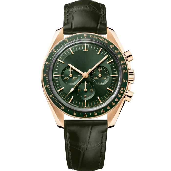 Green Focus Watch - Gold-Tone Surround