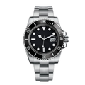 Black Ring Watch - Neutral Metal Bracelet