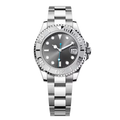 Compact Grey Watch - Metal Bracelet & Matte Ring