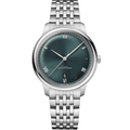 Green Blend Watch - Silver-Coloured Face