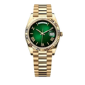 Gradient Green Watch - Gold-Tone Bracelet