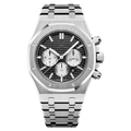 Angular Detail Watch - Black Dial & Metal Bracelet