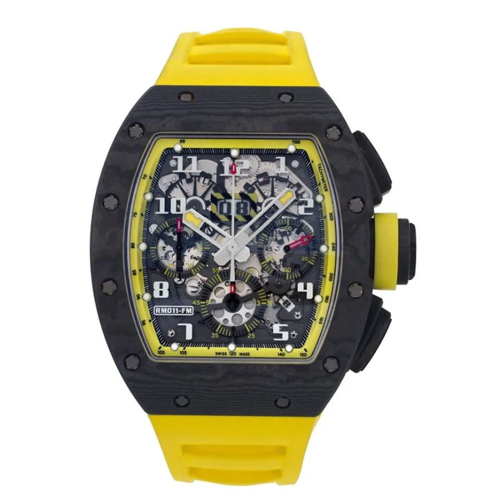 Yellow Frame Watch - Curved Outline