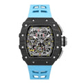 Blue Frame Watch - Dark Textured Finish