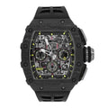 Dark Texture Watch - Black Open-Style Face