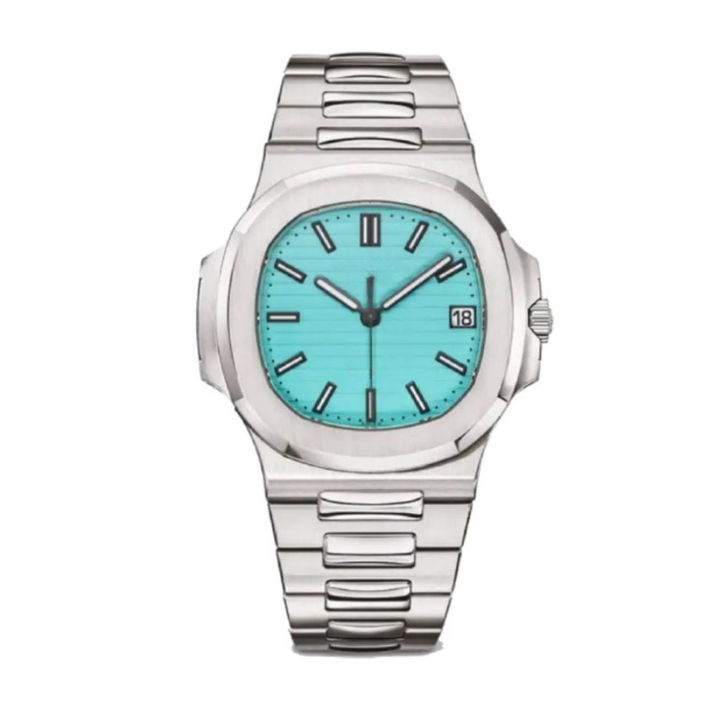 Blue Balance Watch - Silver-Tone Finish