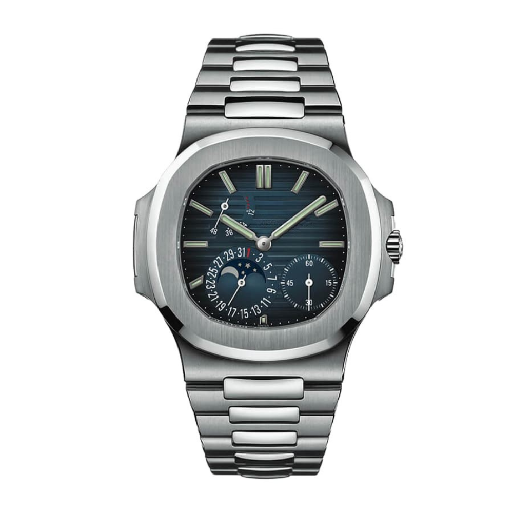 Layered Blue Watch - Metal Bracelet