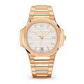 Soft Contrast Watch - White Dial & Rose Tone