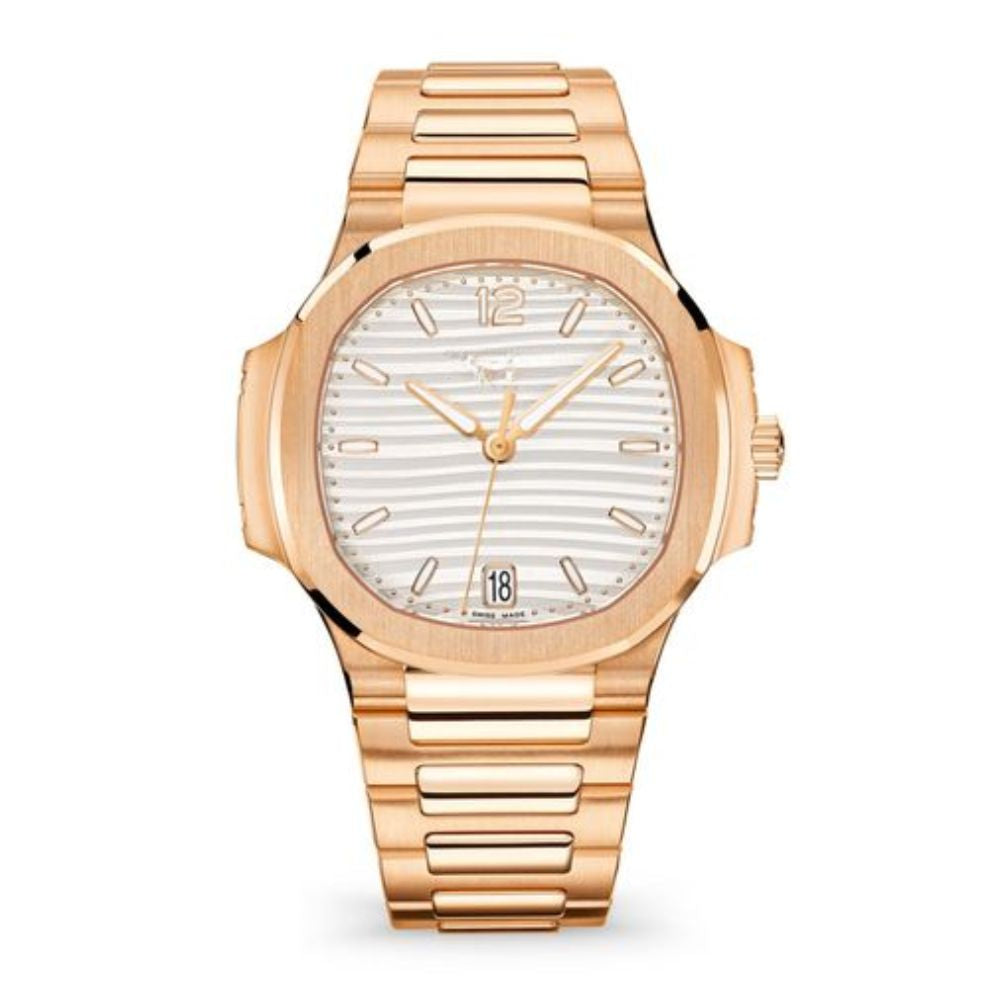 Soft Contrast Watch - White Dial & Rose Tone