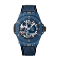 Blue Structure Watch - Open-Style Dial